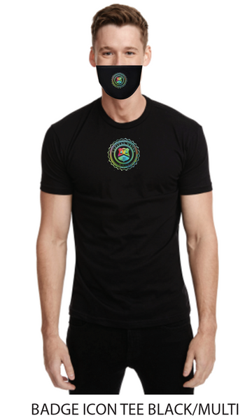 BADGE PREMIUM MASK | 1 MULTI-COLOR FASHION MASK