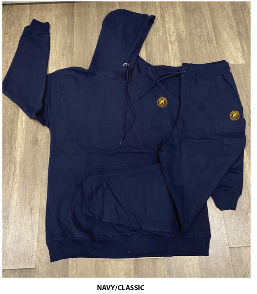 BADGE HOODIE SLIM JOGGER SET