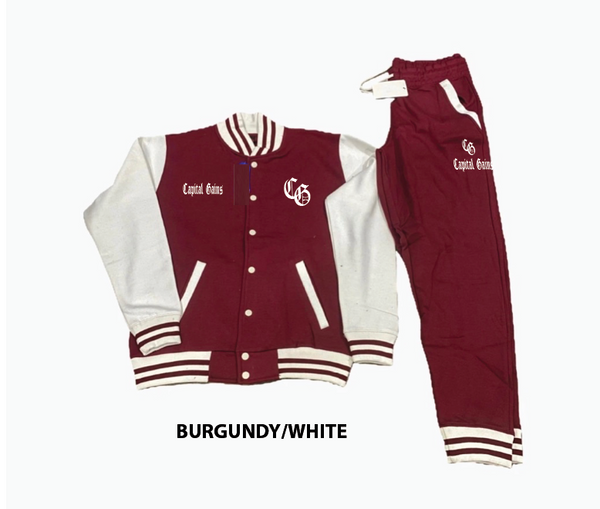 CG VARSITY JACKET SWEAT SUIT