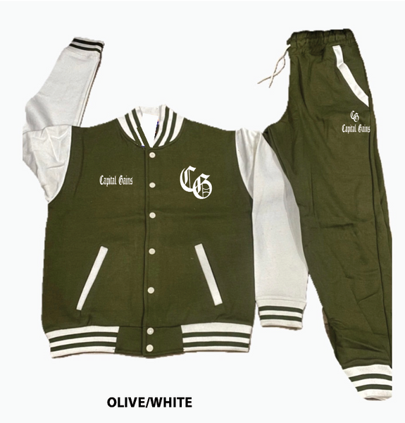 CG VARSITY JACKET SWEAT SUIT