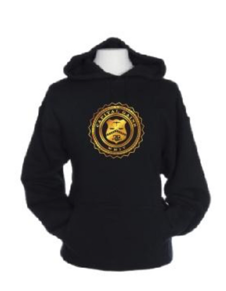 ORIGINAL CLASSIC LOGO HOODIE: BLACK/GOLD