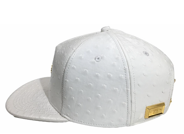 OZ RICH: OSTRICH PATENT LEATHER/WHITE