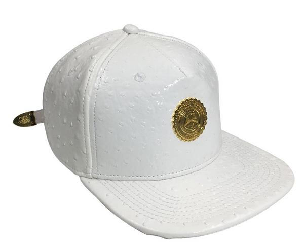 OZ RICH: OSTRICH PATENT LEATHER/WHITE