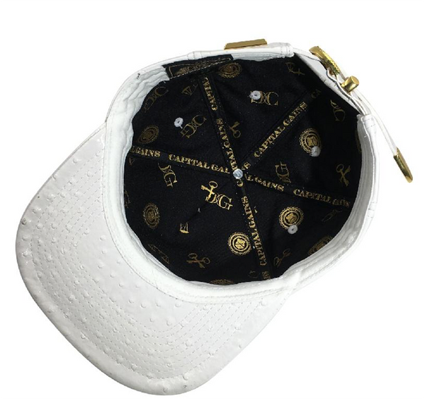 OZ RICH: OSTRICH PATENT LEATHER/WHITE