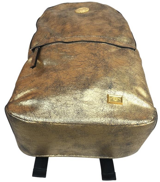 BACKPACK: GOLD CRACKLED