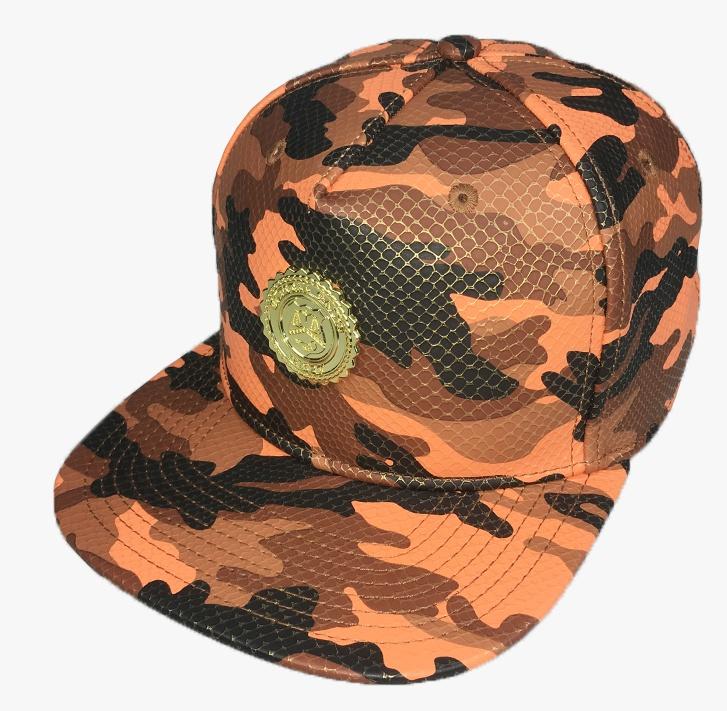 SNAKE EMBOSS CAMO CAP: VARIOUS COLORS