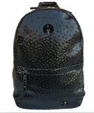 OZ RICH: OSTRICH PATENT LEATHER/BLACK