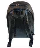 OZ RICH: OSTRICH PATENT LEATHER/BLACK