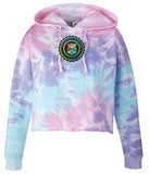 TIE-DYE LADIES CROPPED HOODIE | COTTON CANDY/MULTI | ICON
