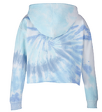 TIE-DYE LADIES CROPPED HOODIE | LAGOON/MULTI | ICON