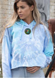 TIE-DYE LADIES CROPPED HOODIE | LAGOON/MULTI | ICON