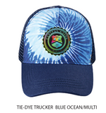 TIE-DYE HOODIE | BLUE OCEAN/MULTI | MINI BADGE