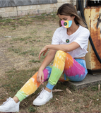 TIE-DYE LADIES JOGGER | PASTEL/MULTI