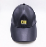 POPPA WAS A ROLLIN' STONE: BLACK VEGAN LEATHER DAD HAT