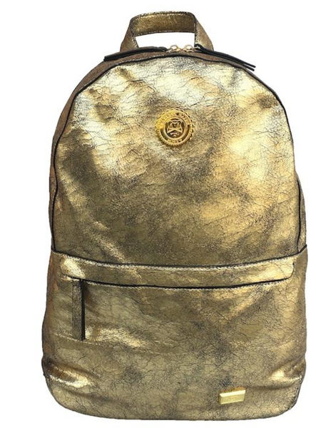 BACKPACK: GOLD CRACKLED